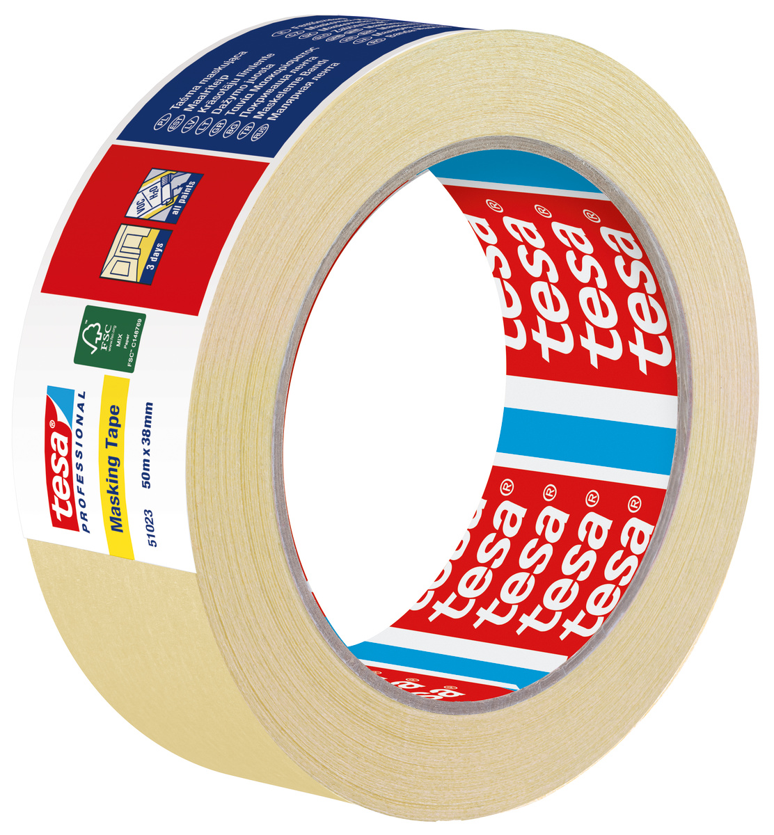 TESA Taśma maskująca malarska 3 dni 50 m x 38 mm