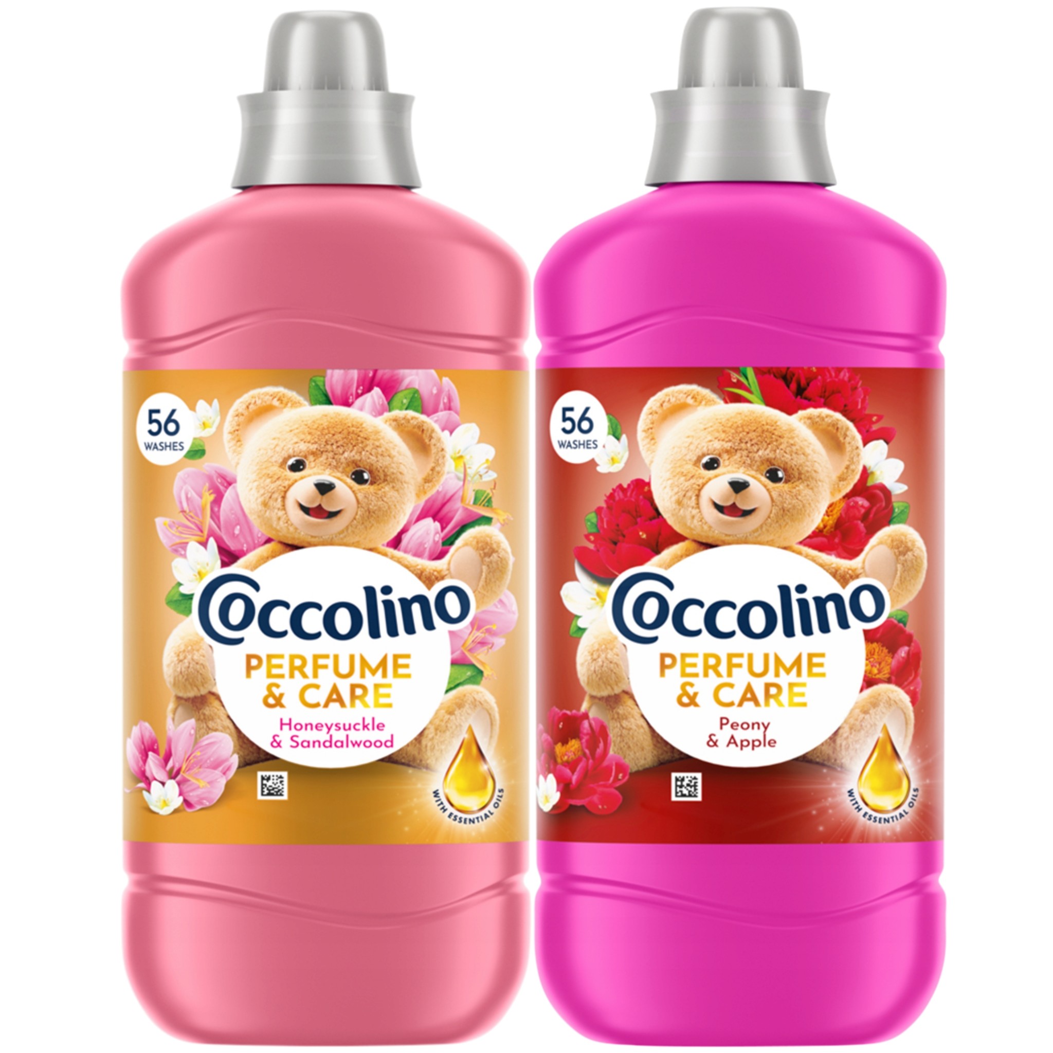 Coccolino Perfume & Care Honeysuckle & Sandalwood 1288ml + Coccolino Perfume & Care Peony & Apple 1288ml