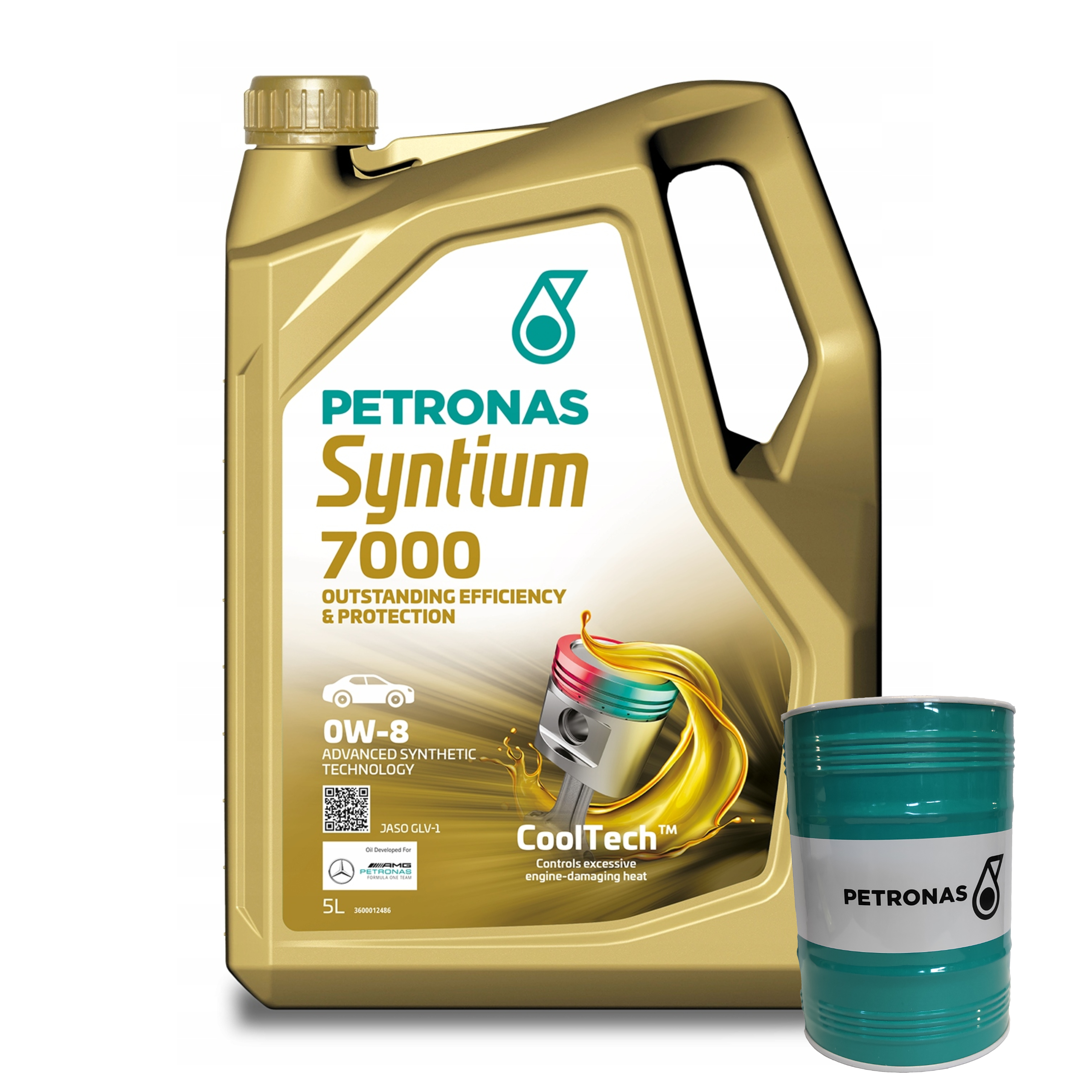 Olej Silnikowy PETRONAS Syntium 7000 JASO GLV-1 0W-08 5L + Skarbonka GRATIS