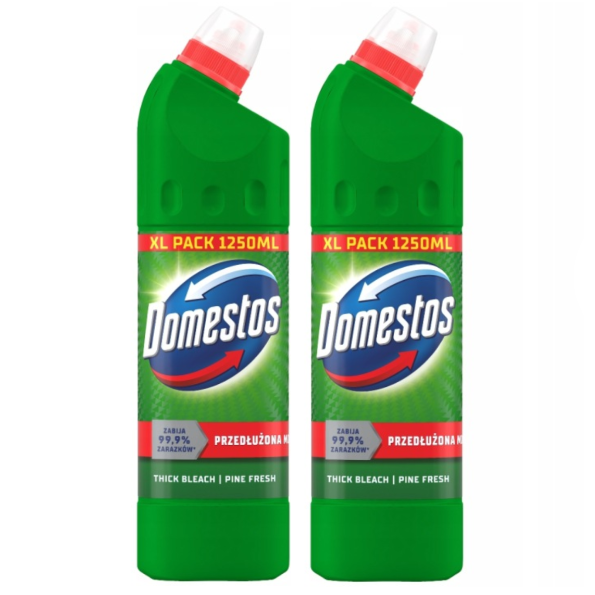 840906 DOMESTOS THICK BLEACH, PINE, 1250ML x2