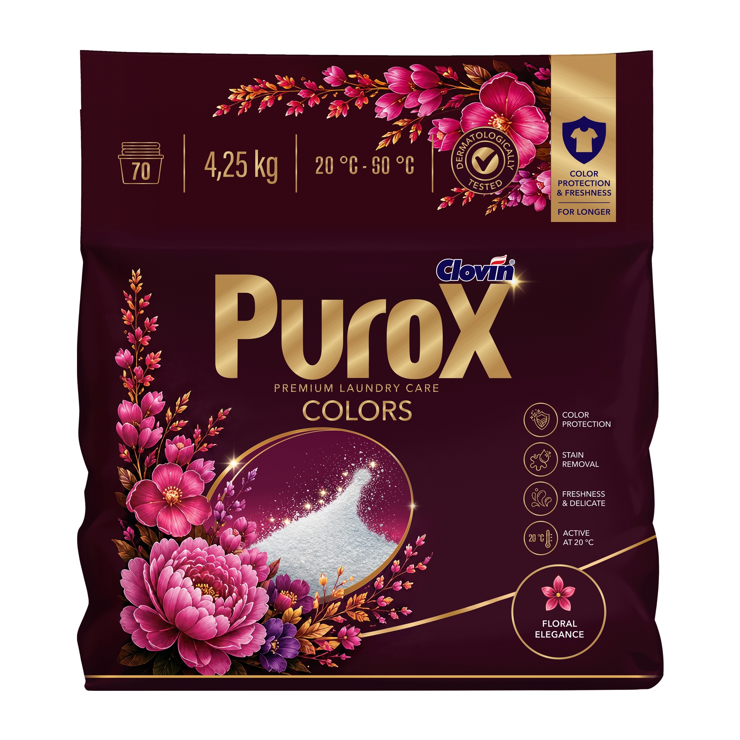 Purox Złota Linia Premium proszek do prania Color 4,25 kg