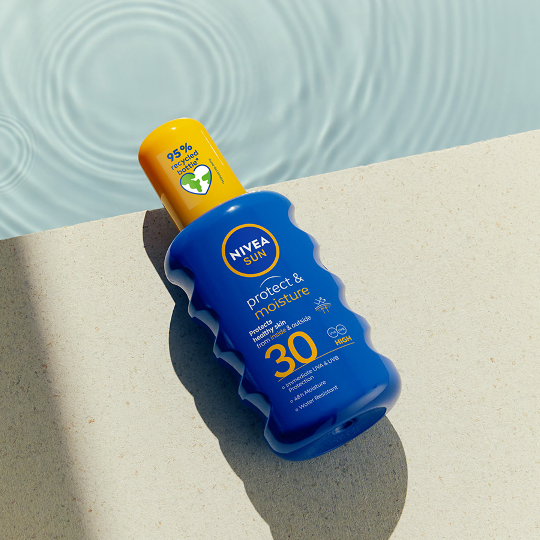 NIVEA SUN Protect & Moisture balsam + Intense Bronze olejek do opalania
