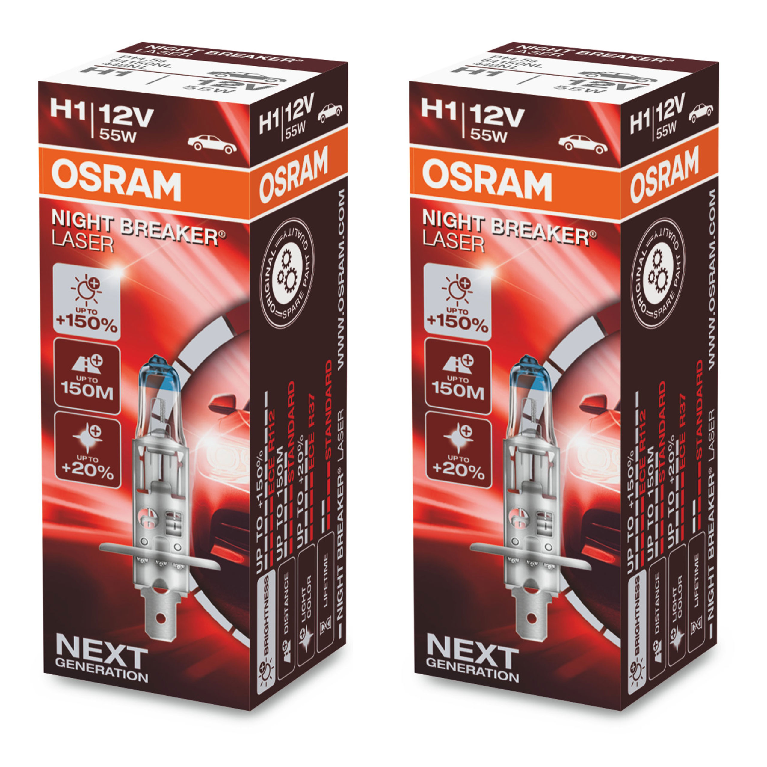 Osram Night Breaker H1 NL 150% [szt] x2