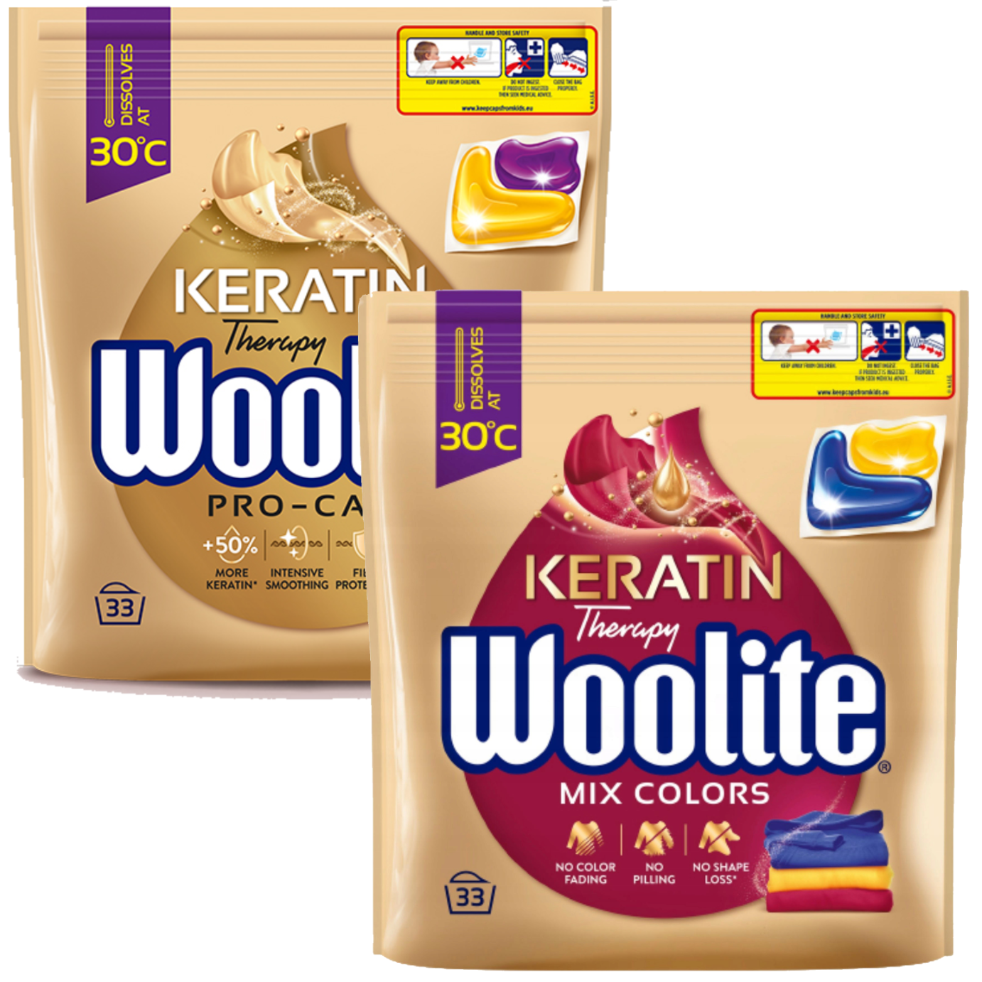 Woolite Żel Kaps do Pr z Kre 33 sz W1239[zestaw]