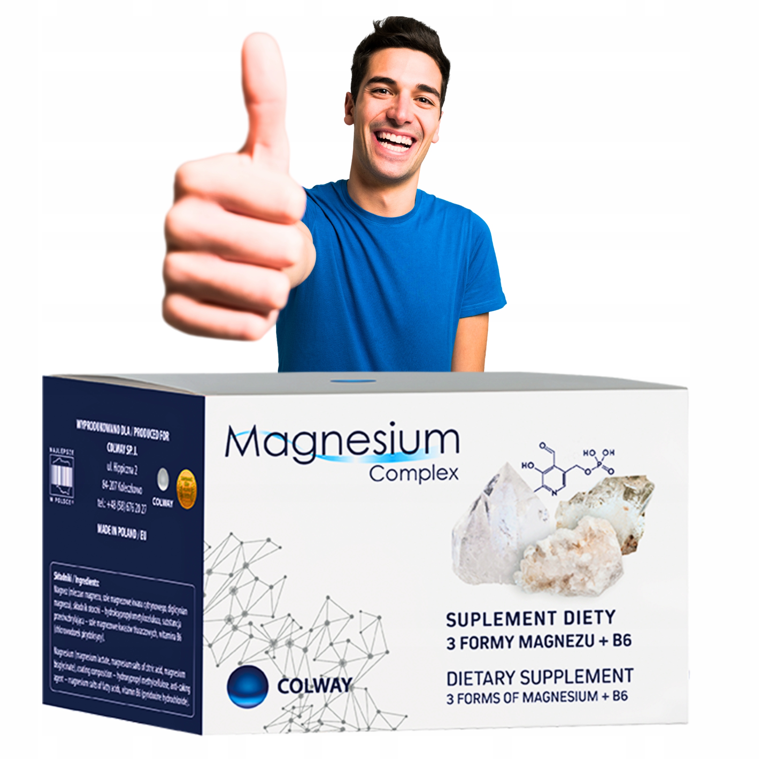 Colway Magnesium Complex - suplement z trzema formami magnezu