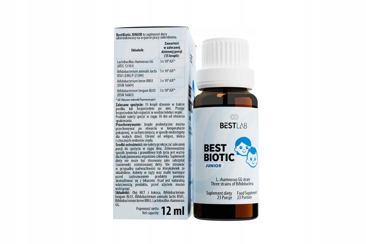 BestBiotic Junior – czysty skład olej MCT