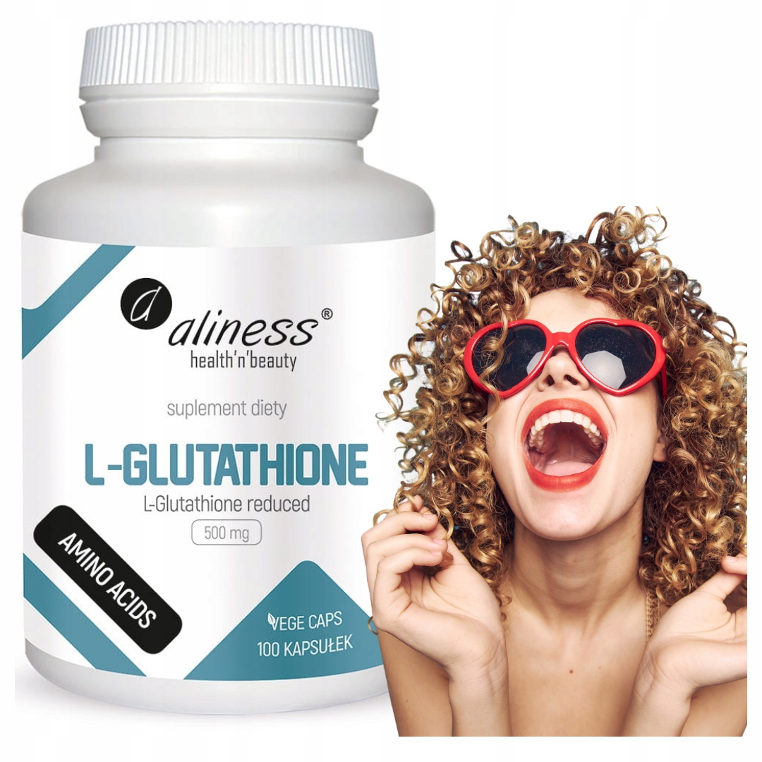 L-Glutathione reduced 500 mg Aliness - premium glutation w kapsułkach