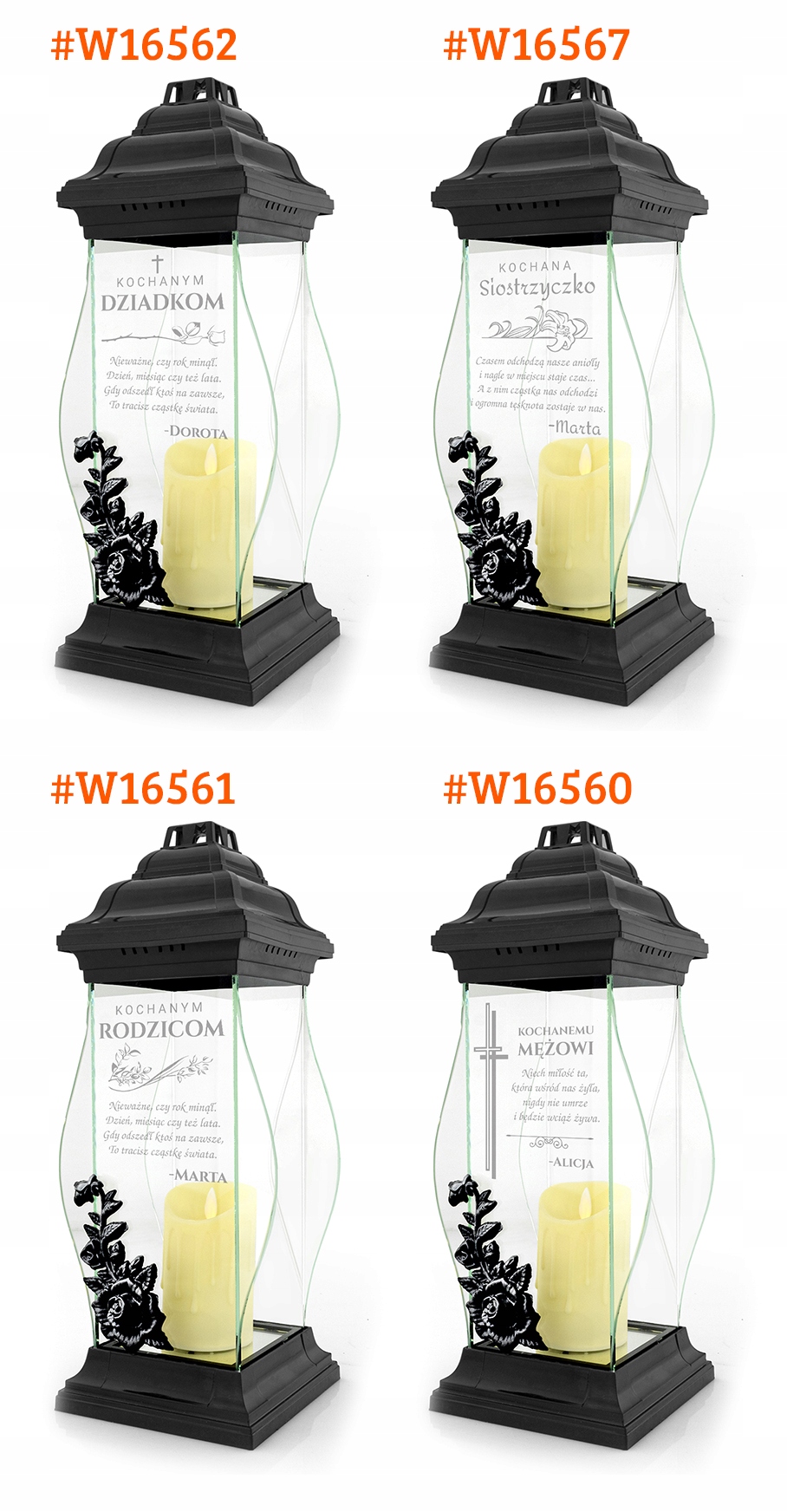 ZNICZ XXL z GRAWEREM na GRÓB CMENTARZ