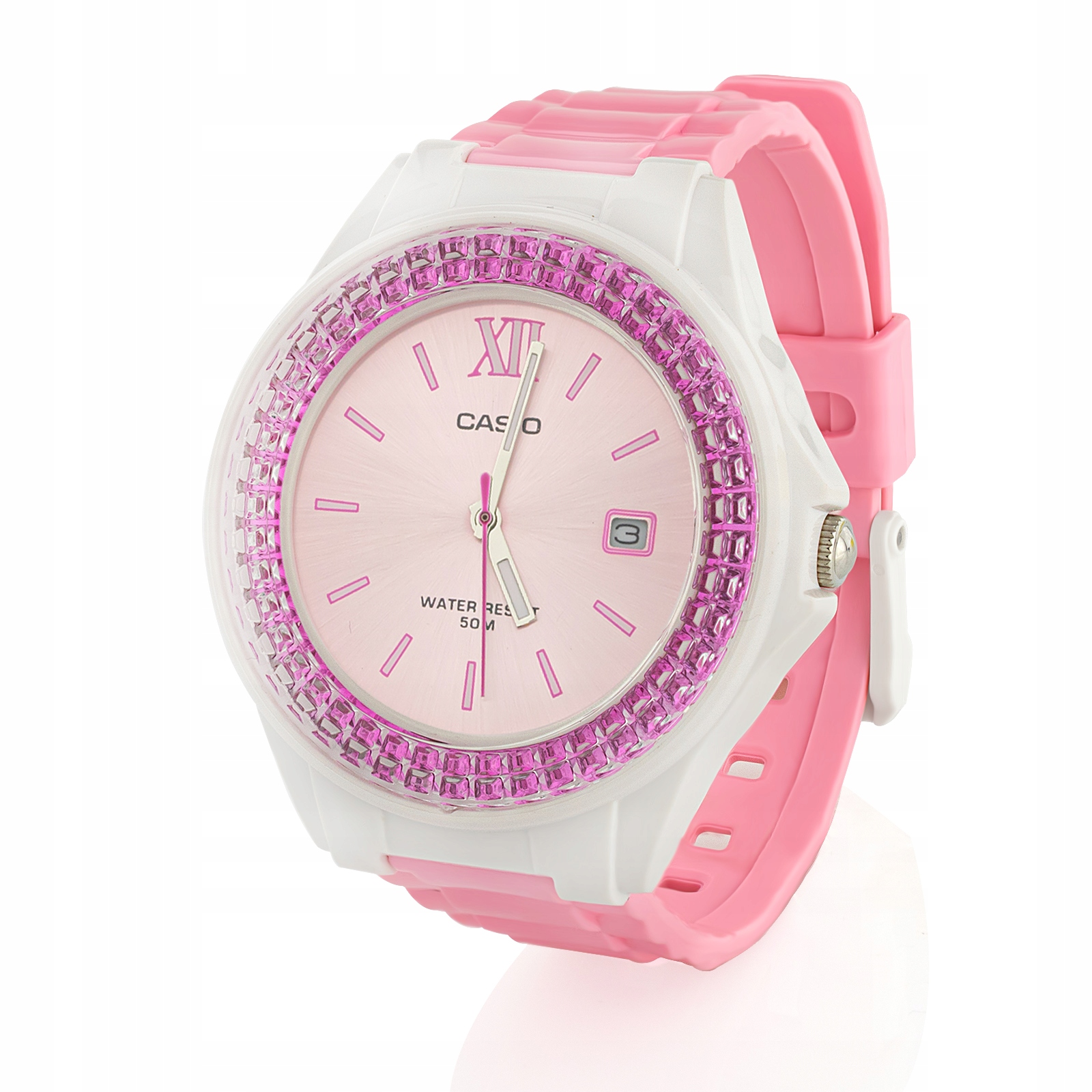 ZEGAREK komunijny CASIO różowy dla dziewczynki