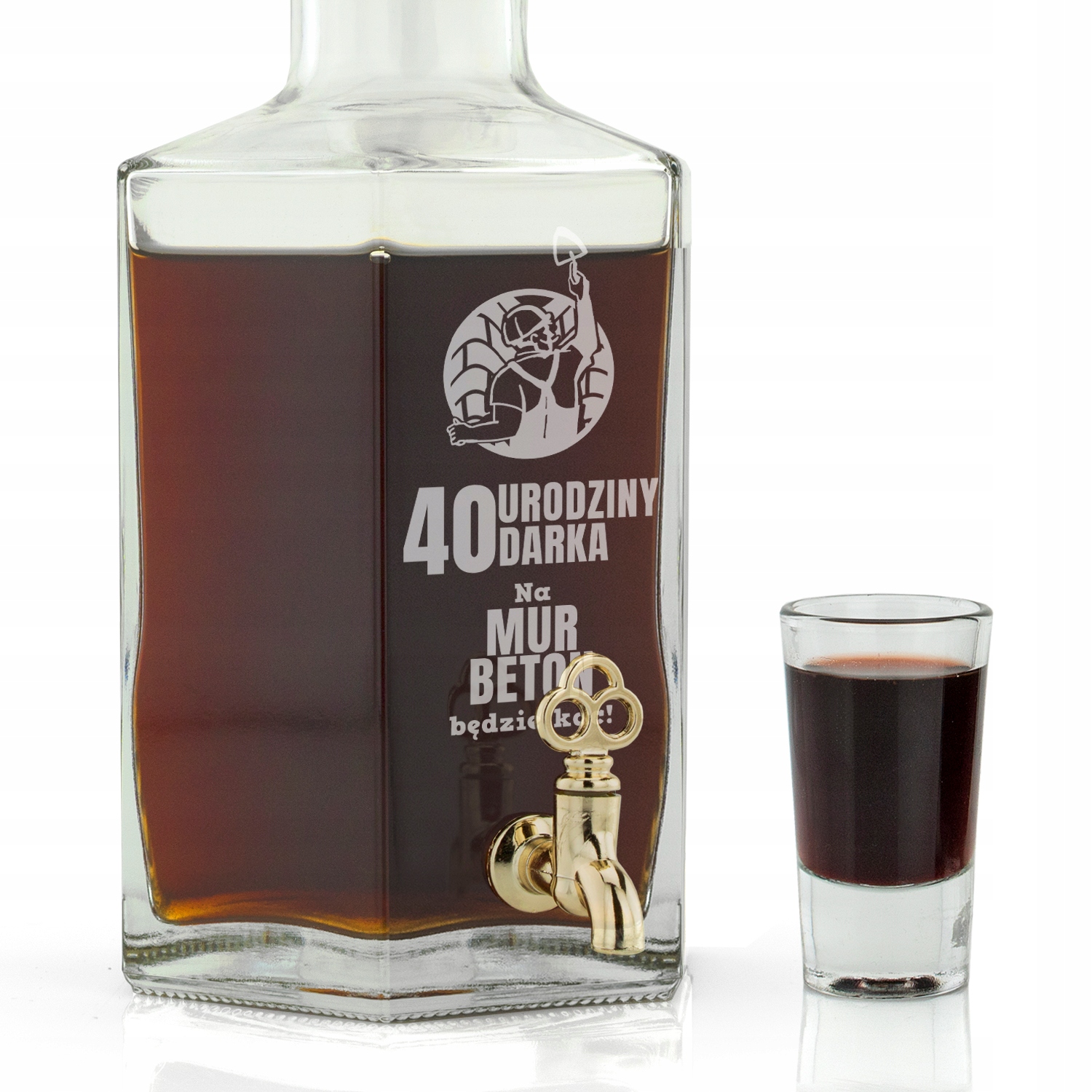 Zestaw Karafka z GRAWEREM na prezent na ŚWIĘTA