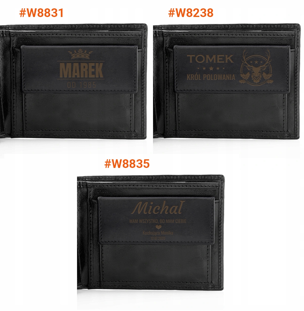 PORTFEL skórzany i PASEK na PREZENT MIKOŁAJKOWY