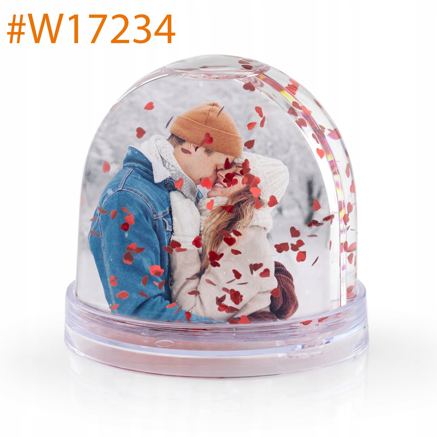 KULA WODNA serca z Twoim ZDJĘCIEM na WALENTYNKI