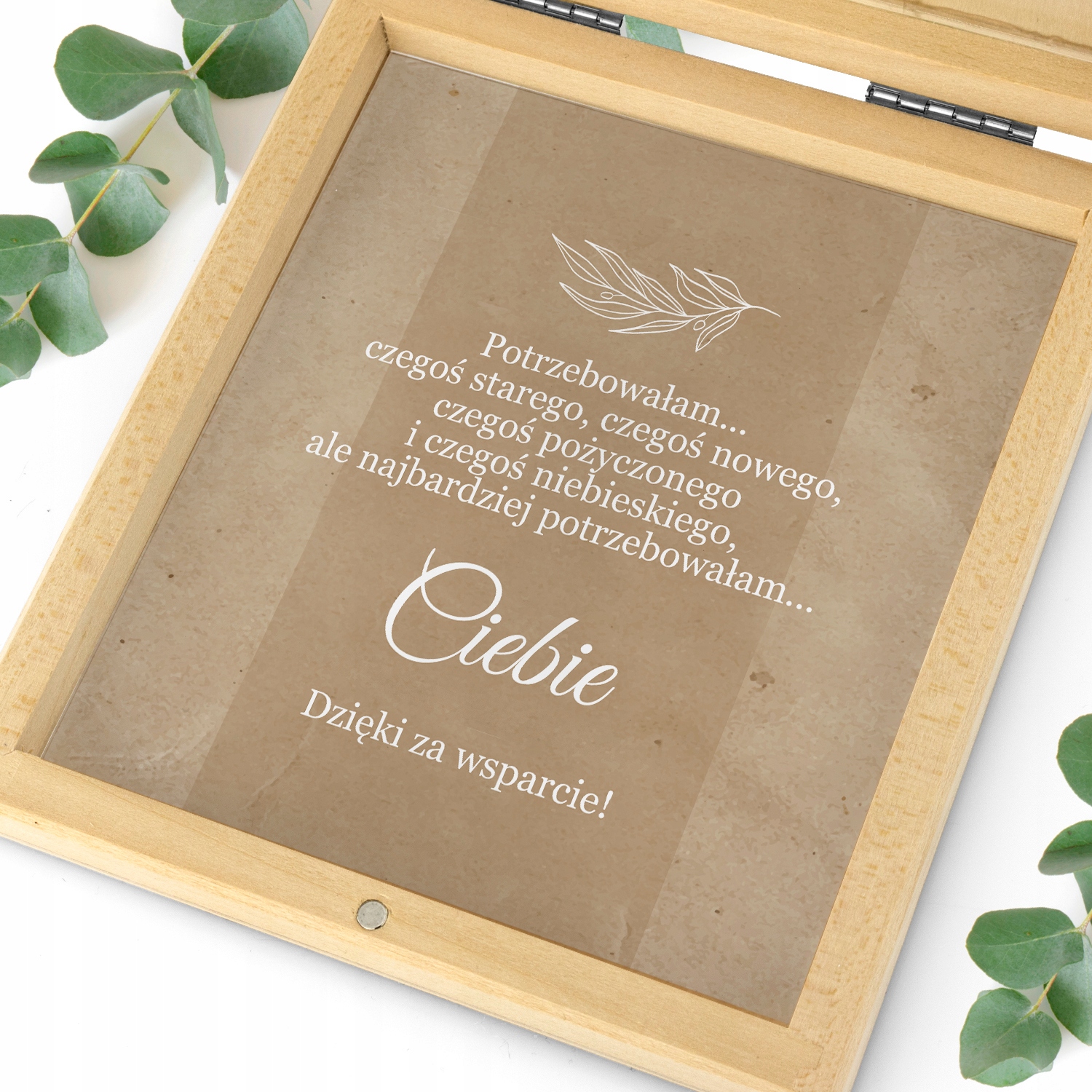 Podziękowanie prezent dla świadkowej na ślub wesele ZDJĘCIE + GRAWER