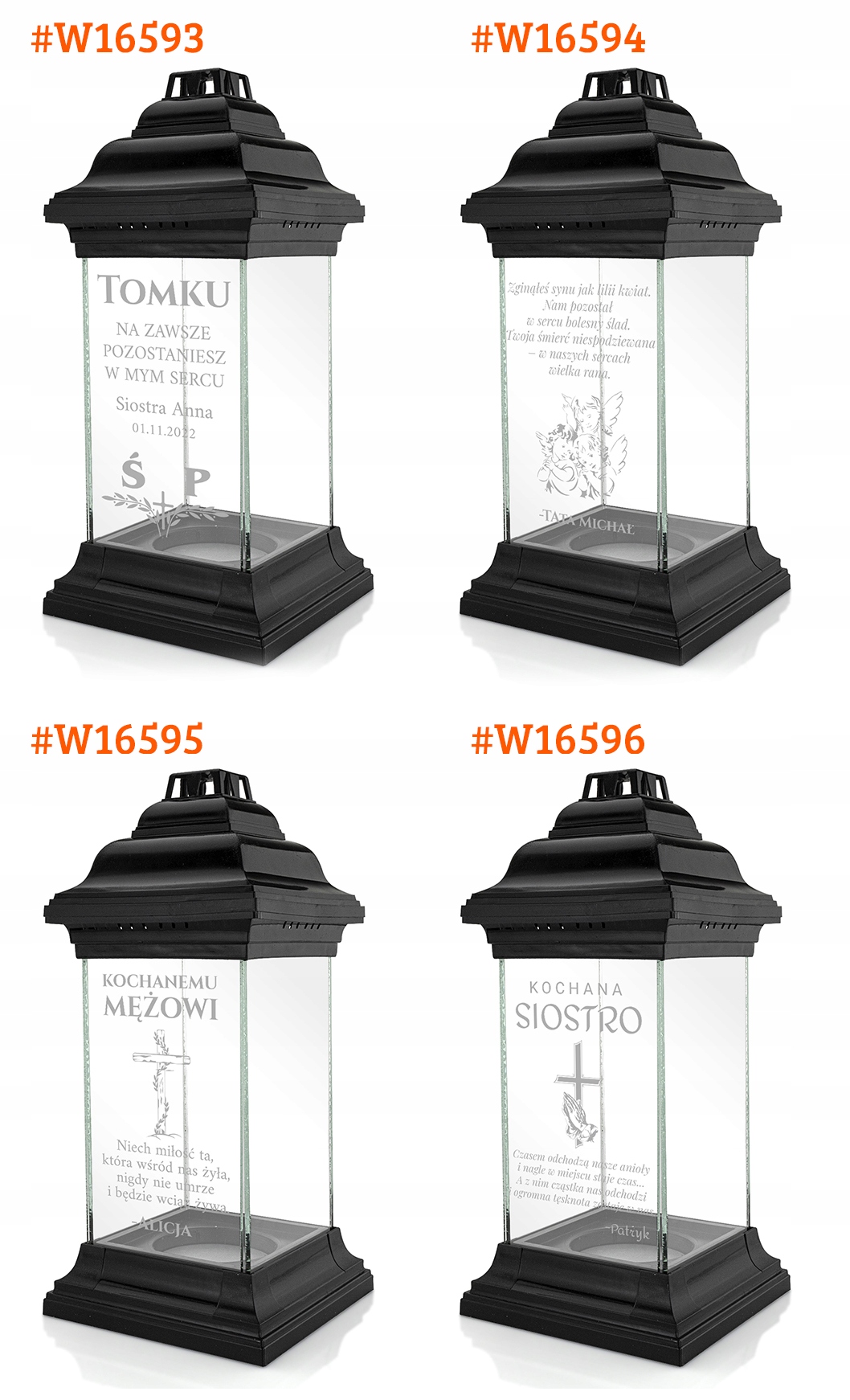 Znicz lampion dla DZIADKA kapliczka z GRAWEREM