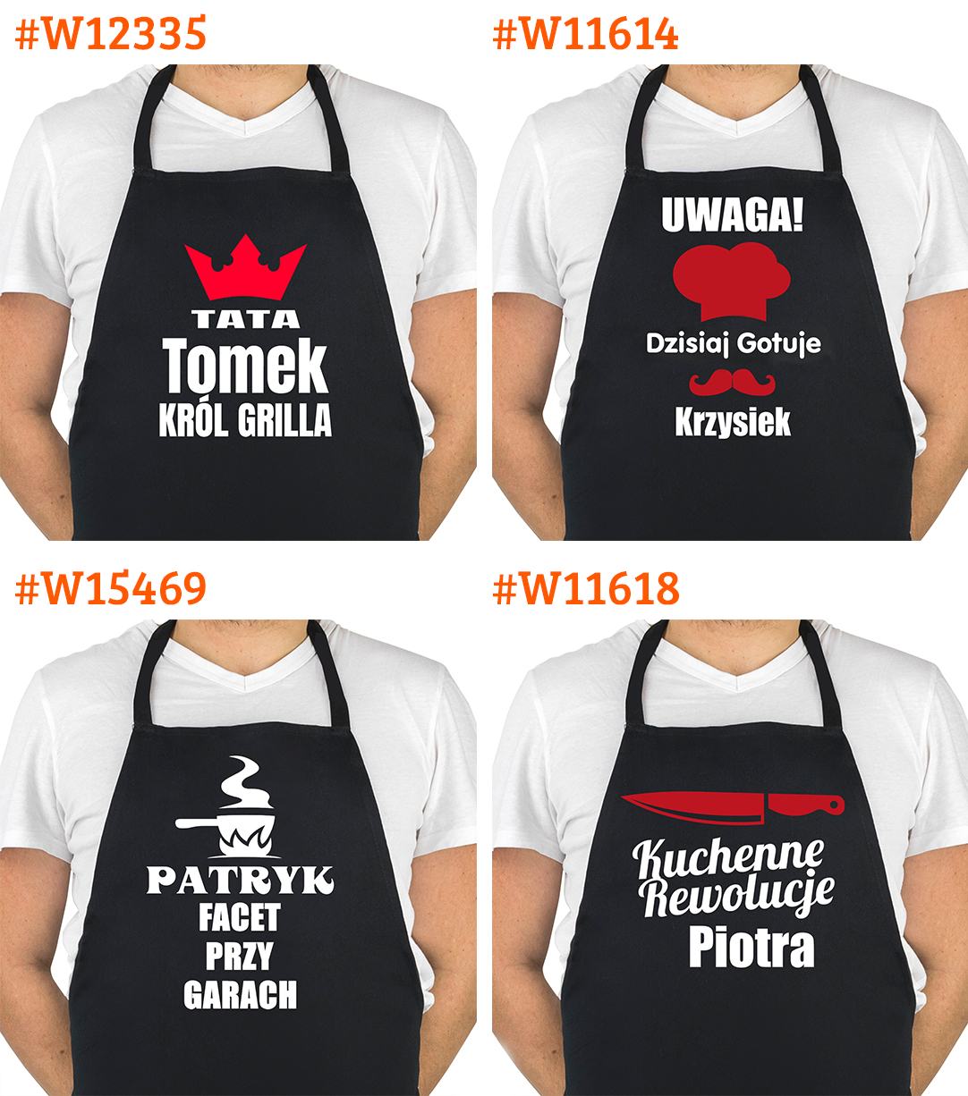 FARTUCH KUCHENNY DLA FACETA PREZENT Z NADRUKIEM