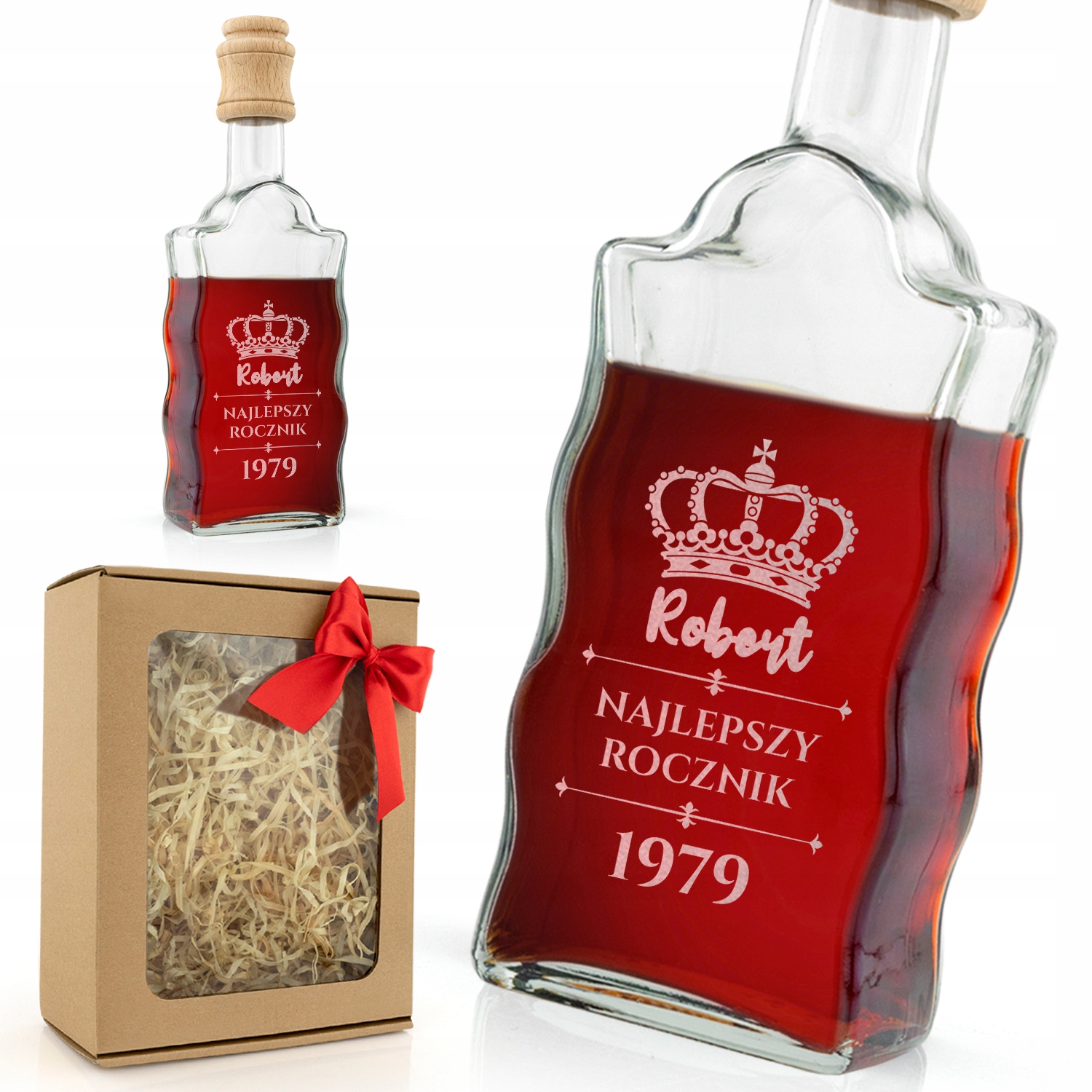 KARAFKA z GRAWEREM W PUDEŁKU PREZENT na URODZINY DLA NIEGO 18-99