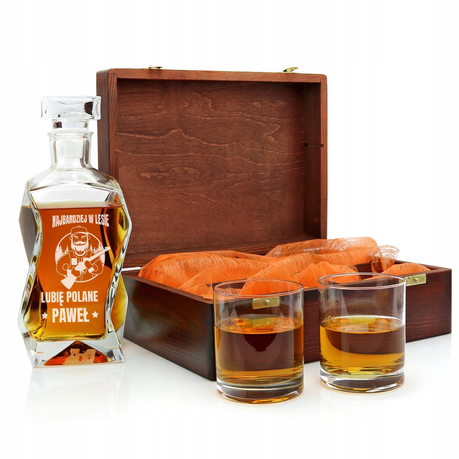 Zestaw karafka i SZKLANKI prezent dla MYŚLIWEGO