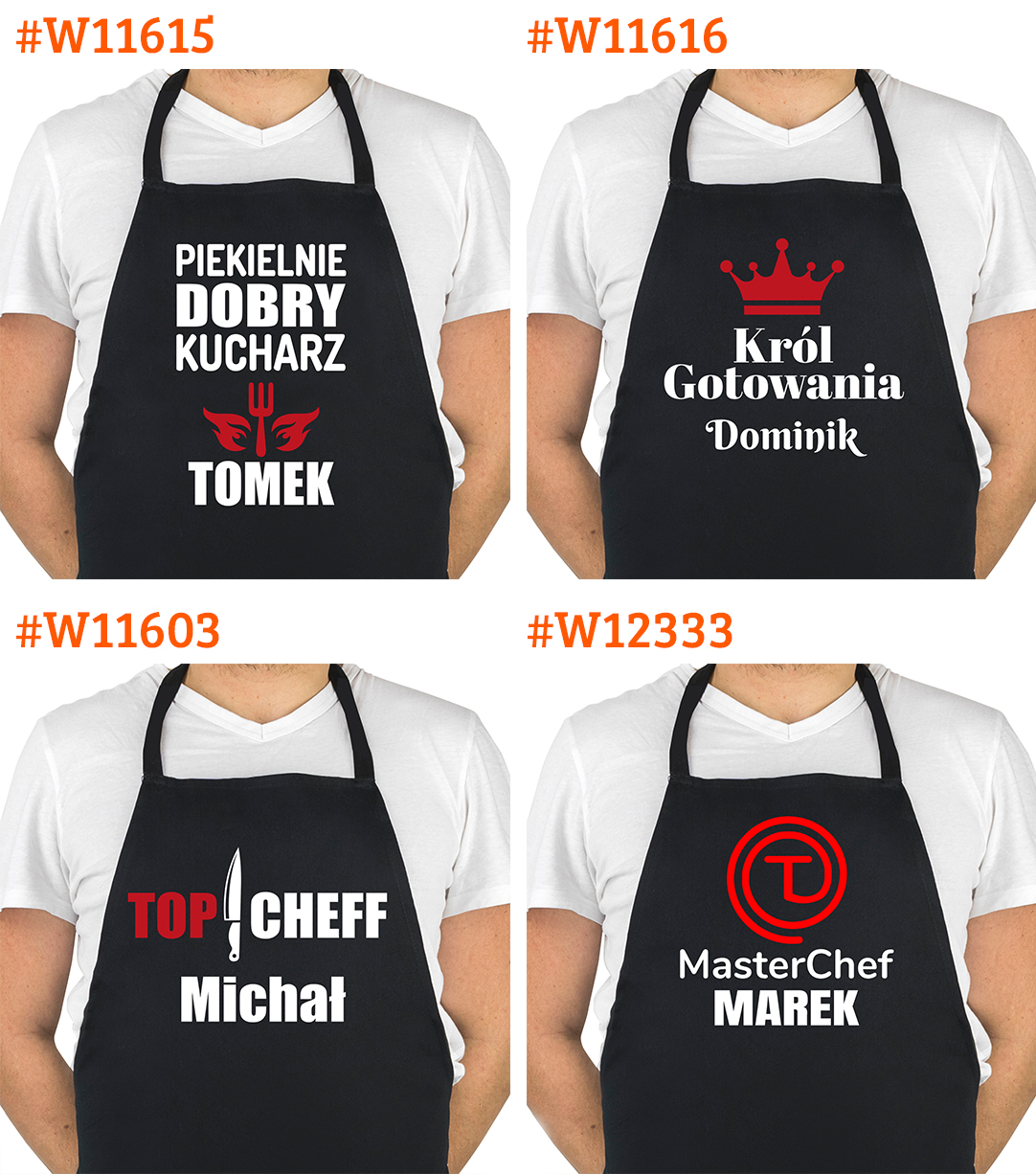 FARTUCH KUCHENNY DLA FACETA PREZENT Z NADRUKIEM