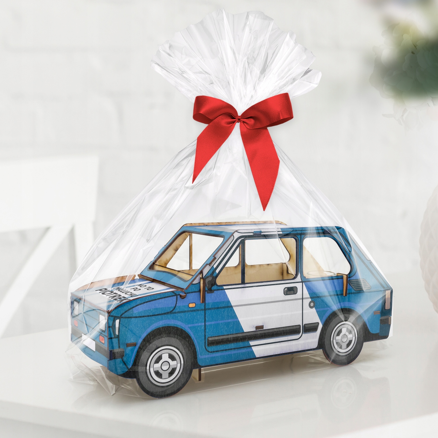 WÓDOWÓZ MALUCH + kieliszki PREZENT urodziny GRAWER