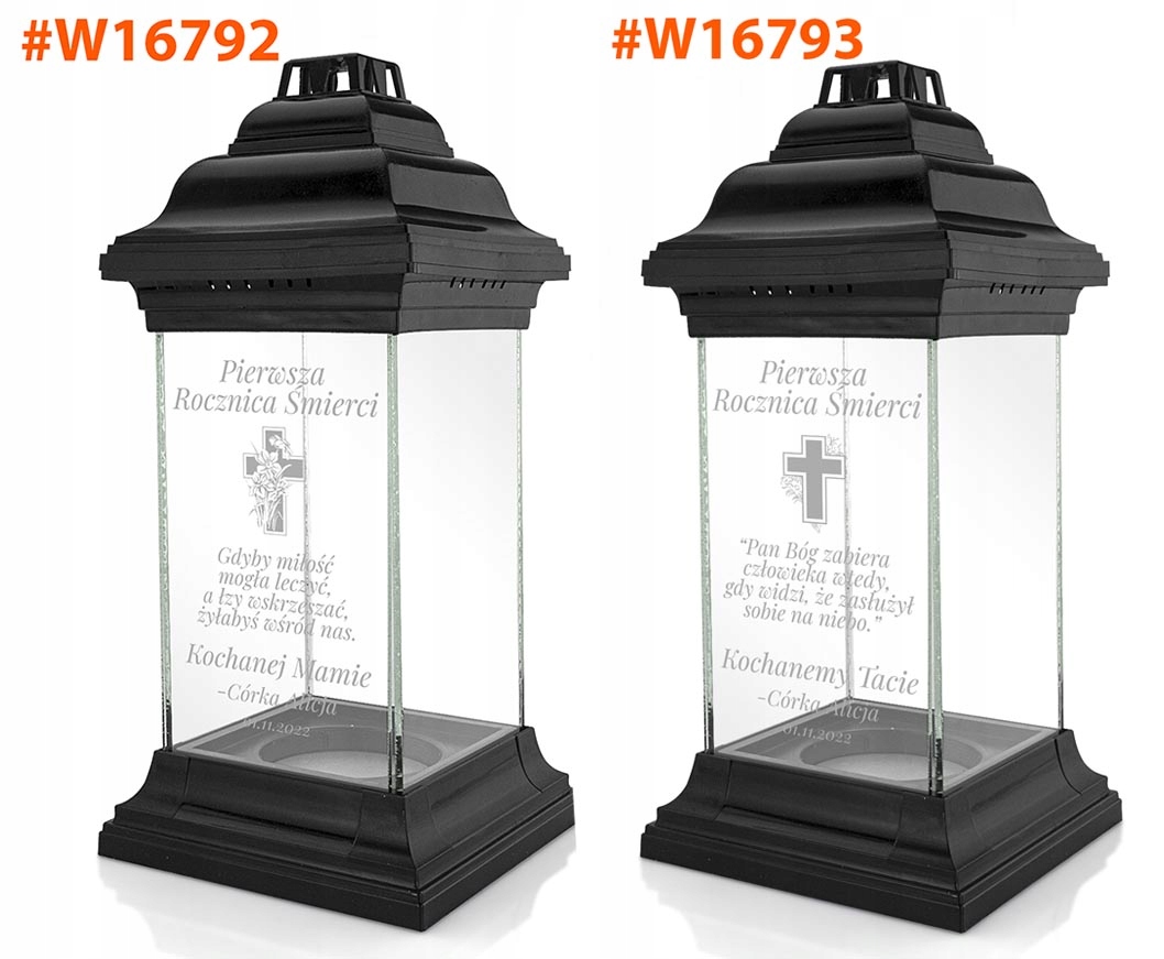 Znicz lampion dla DZIADKA kapliczka z GRAWEREM