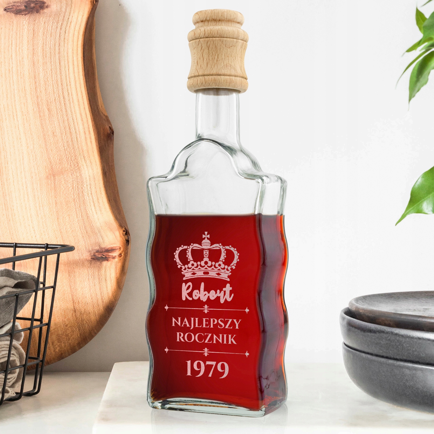 KARAFKA z GRAWEREM W PUDEŁKU PREZENT na URODZINY DLA NIEGO 18-99