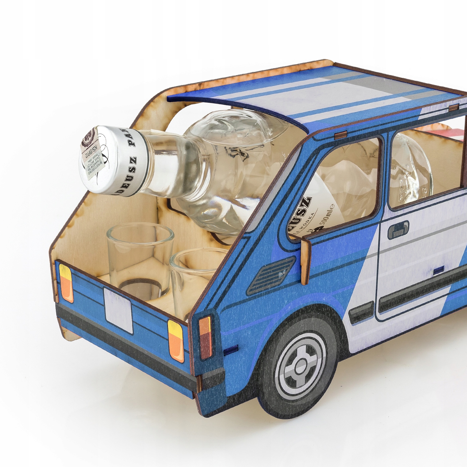 WÓDOWÓZ MALUCH + kieliszki PREZENT urodziny GRAWER