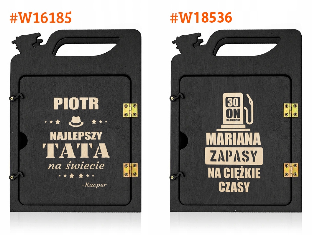 KANISTER BAREK dla FACETA prezent URODZINY +GRAWER