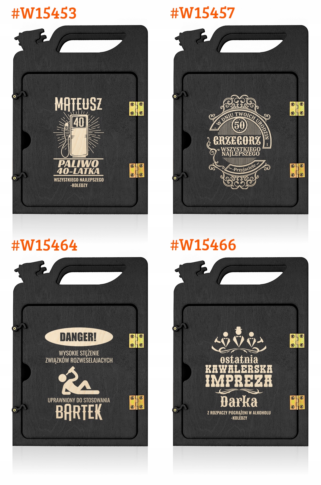 KANISTER BAREK dla FACETA prezent URODZINY +GRAWER