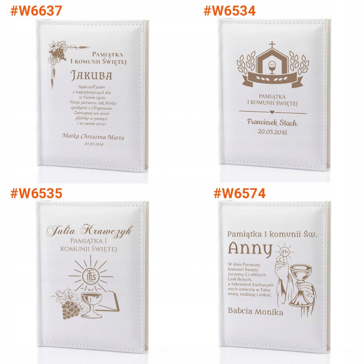 FOTO ALBUM na zdjęcia Pamiątka I Komunii + GRAWER