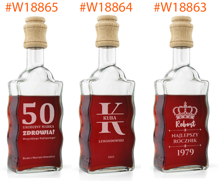 KARAFKA z GRAWEREM W PUDEŁKU PREZENT na URODZINY DLA NIEGO 18-99