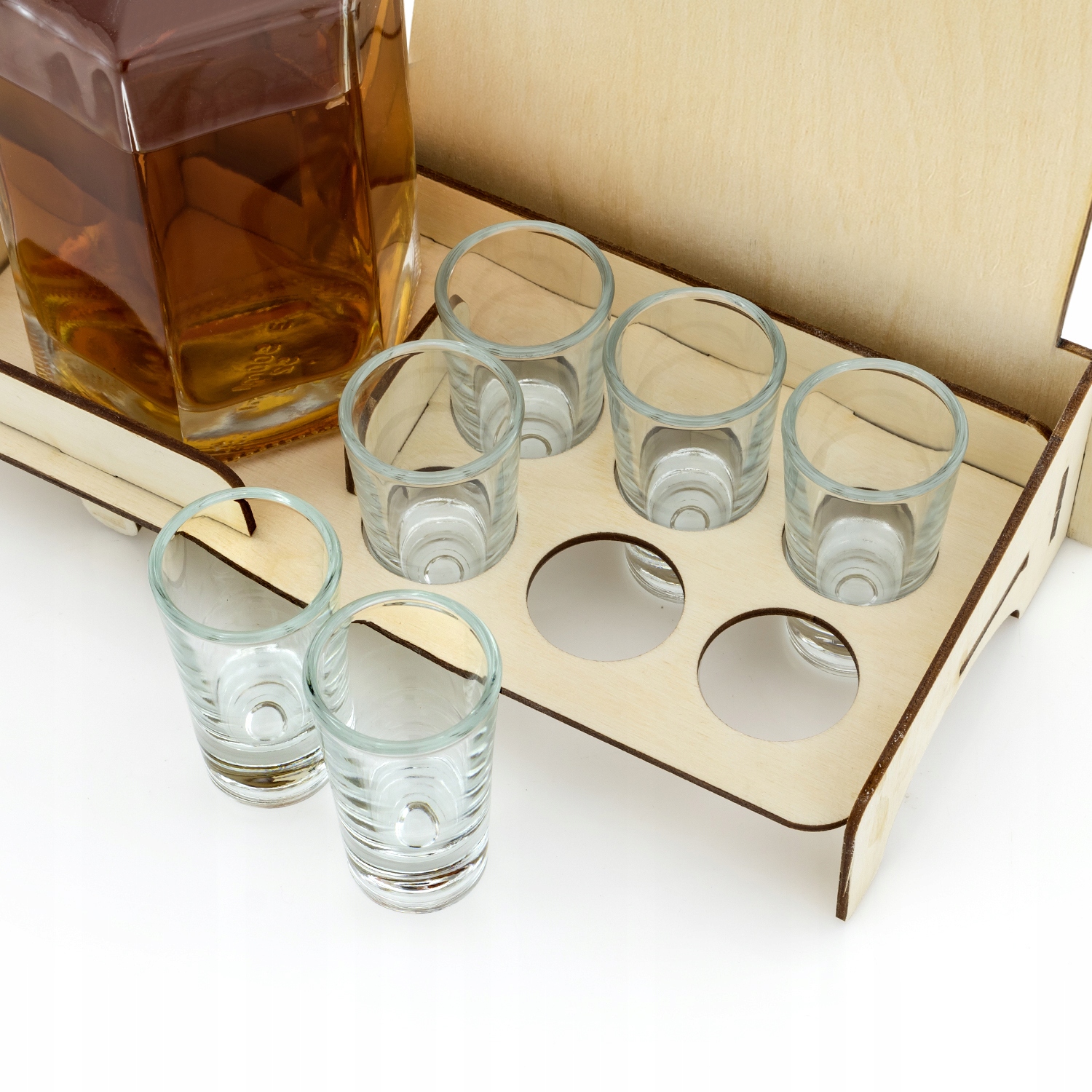 Karafka barek kieliszki z nadrukiem URODZINY 60