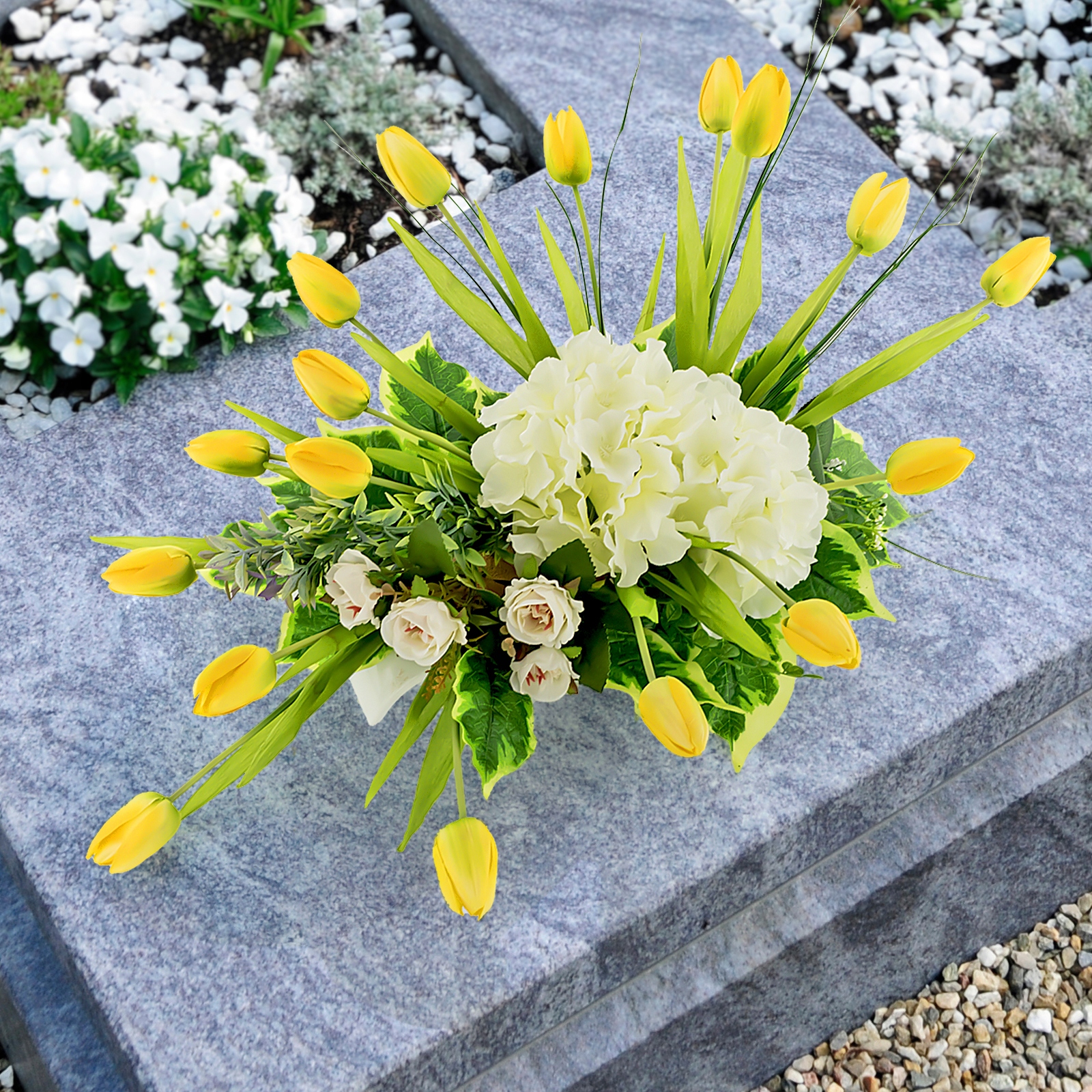 Wiązanka kwiatowa STROIK WIOSENNY na GRÓB CMENTARZ