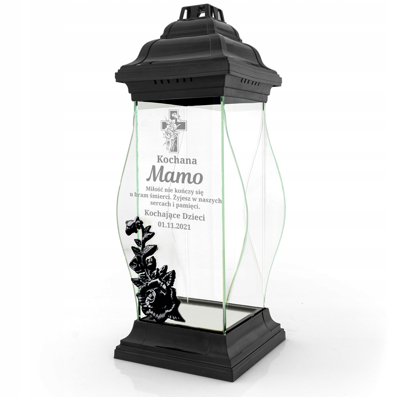 ZNICZ XXL z GRAWEREM na GRÓB CMENTARZ