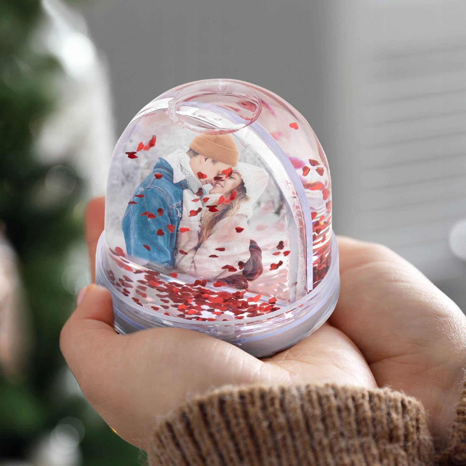 KULA WODNA serca z Twoim ZDJĘCIEM na WALENTYNKI