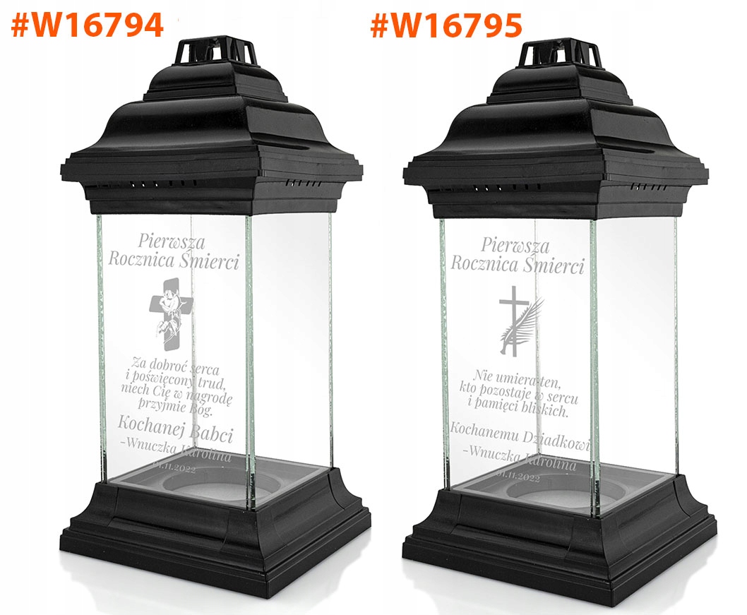 Znicz lampion dla DZIADKA kapliczka z GRAWEREM