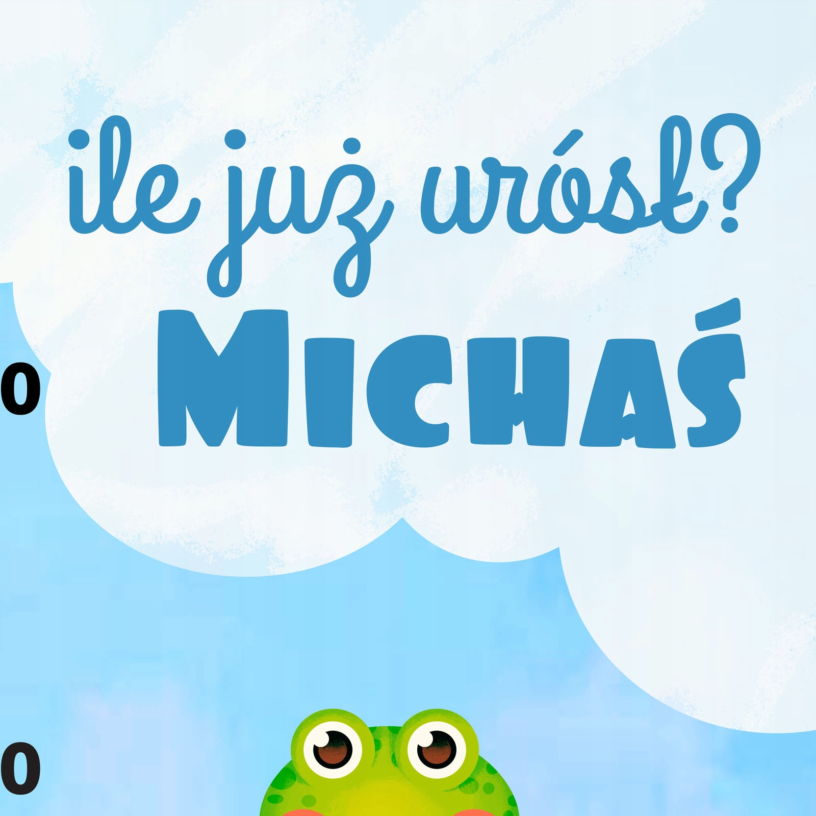 Miarka wzrostu DLA DZIECI wydruk na PŁÓTNIE imię