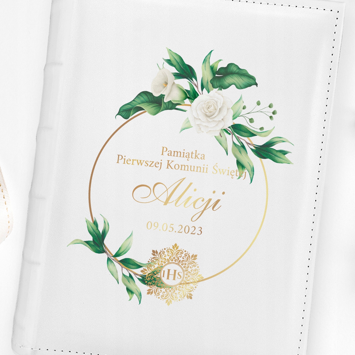 FOTO ALBUM na zdjęcia Pamiątka I Komunii + GRAWER