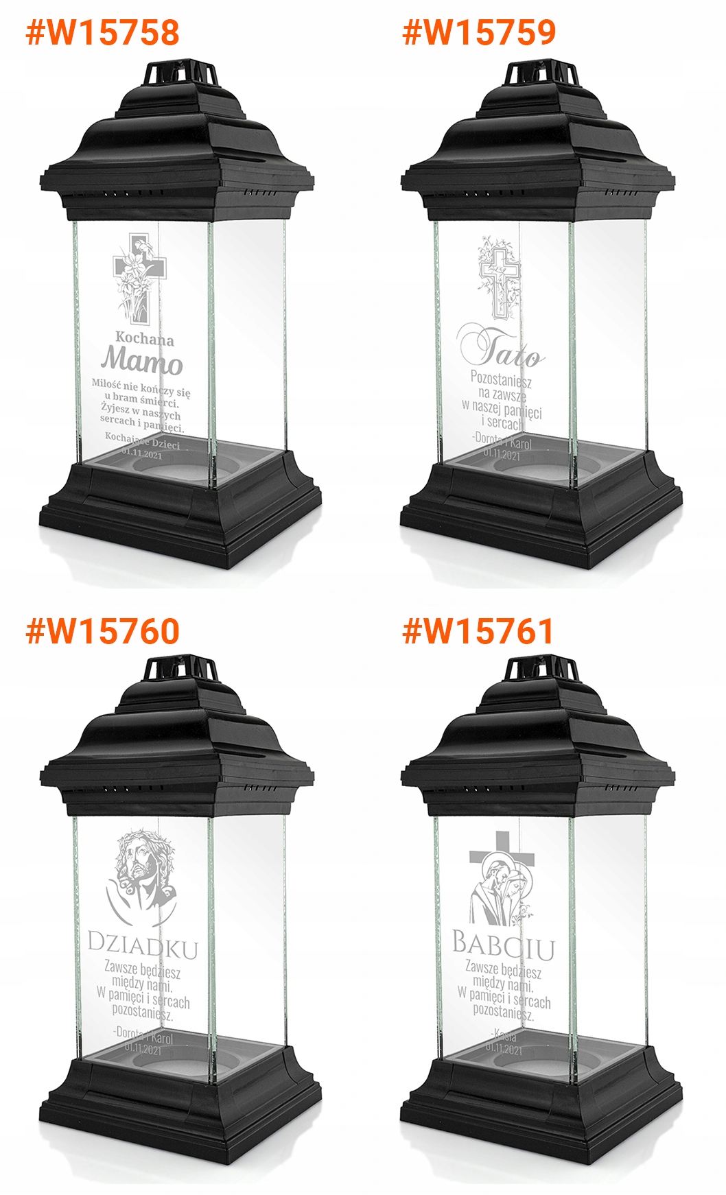 Znicz lampion dla DZIADKA kapliczka z GRAWEREM