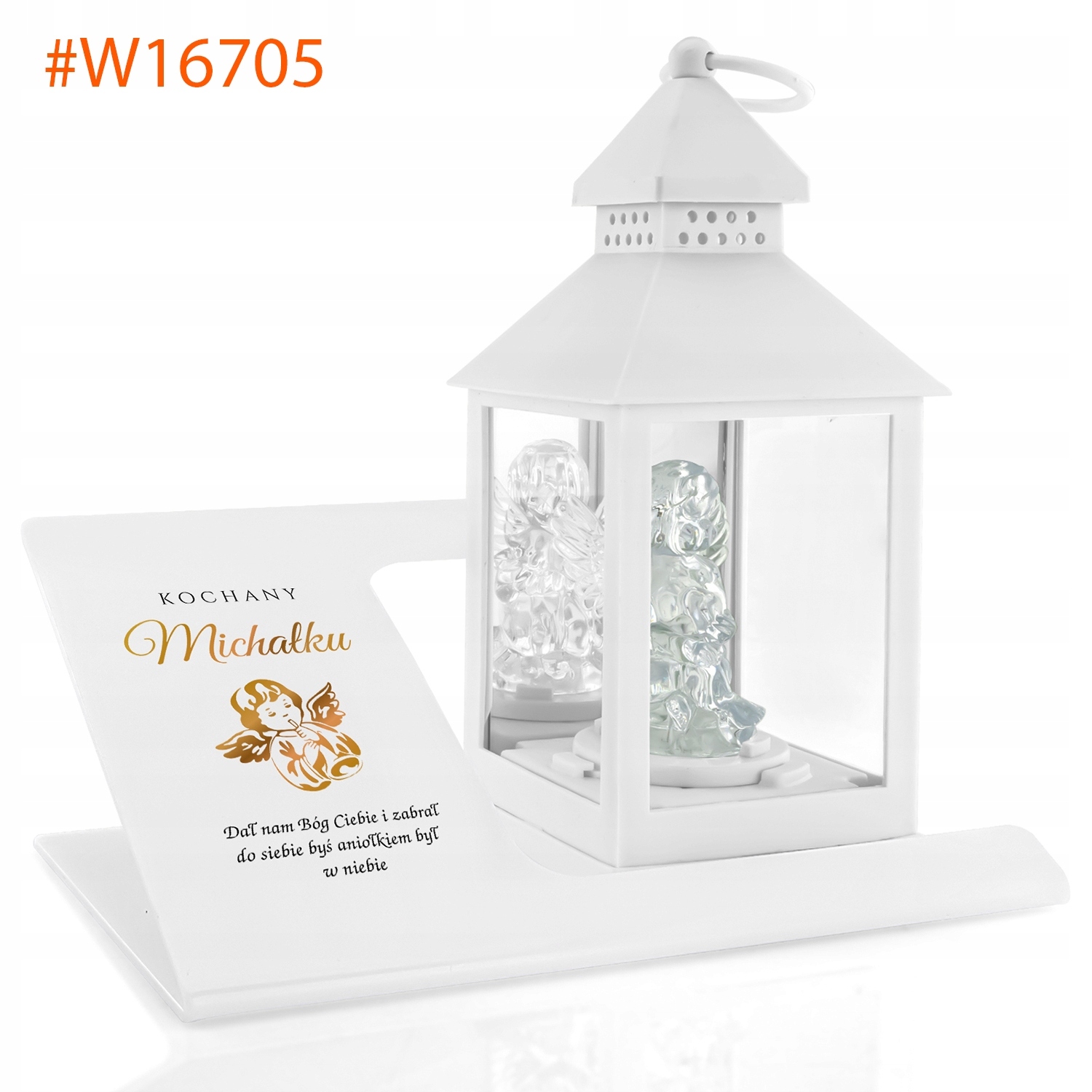 ZNICZ LATARENKA ANIOŁEK dedykacja na GRÓB DZIECKA