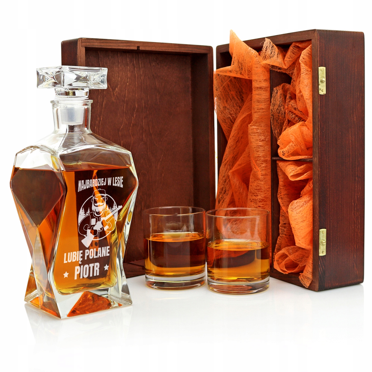 Zestaw karafka i SZKLANKI prezent dla MYŚLIWEGO