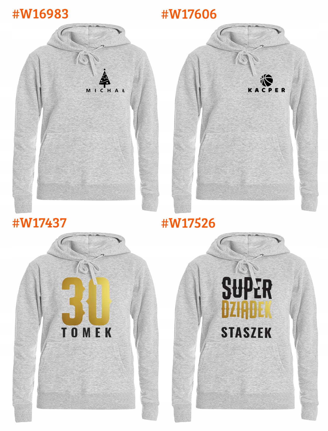 BLUZA z KAPTUREM MĘSKA XL +IMIĘ PUDEŁKO na PREZENT