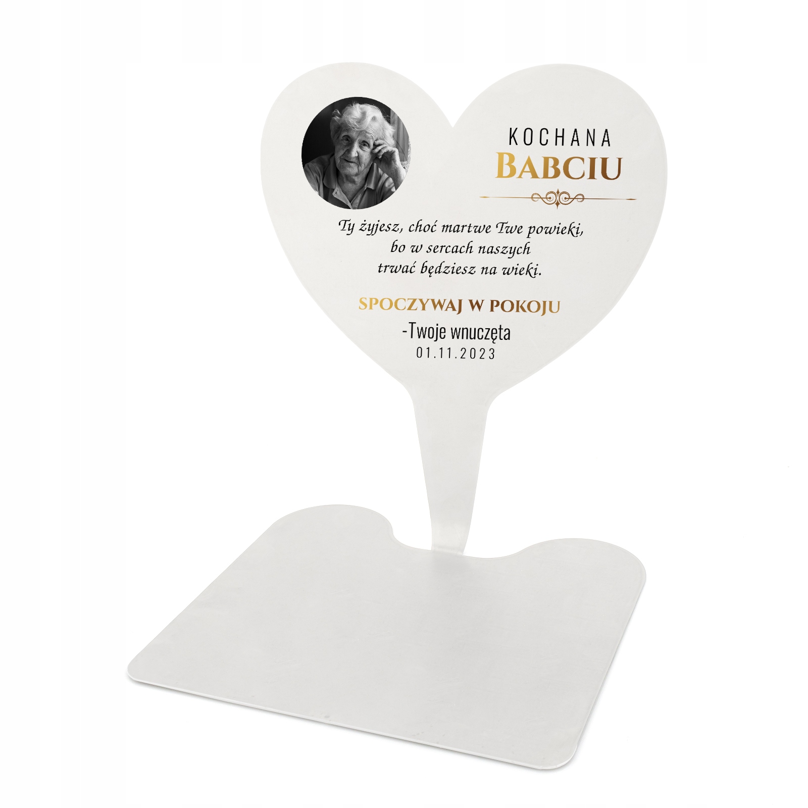 Stroik wiosenny na GRÓB + PODSTAWKA z DEDYKACJĄ