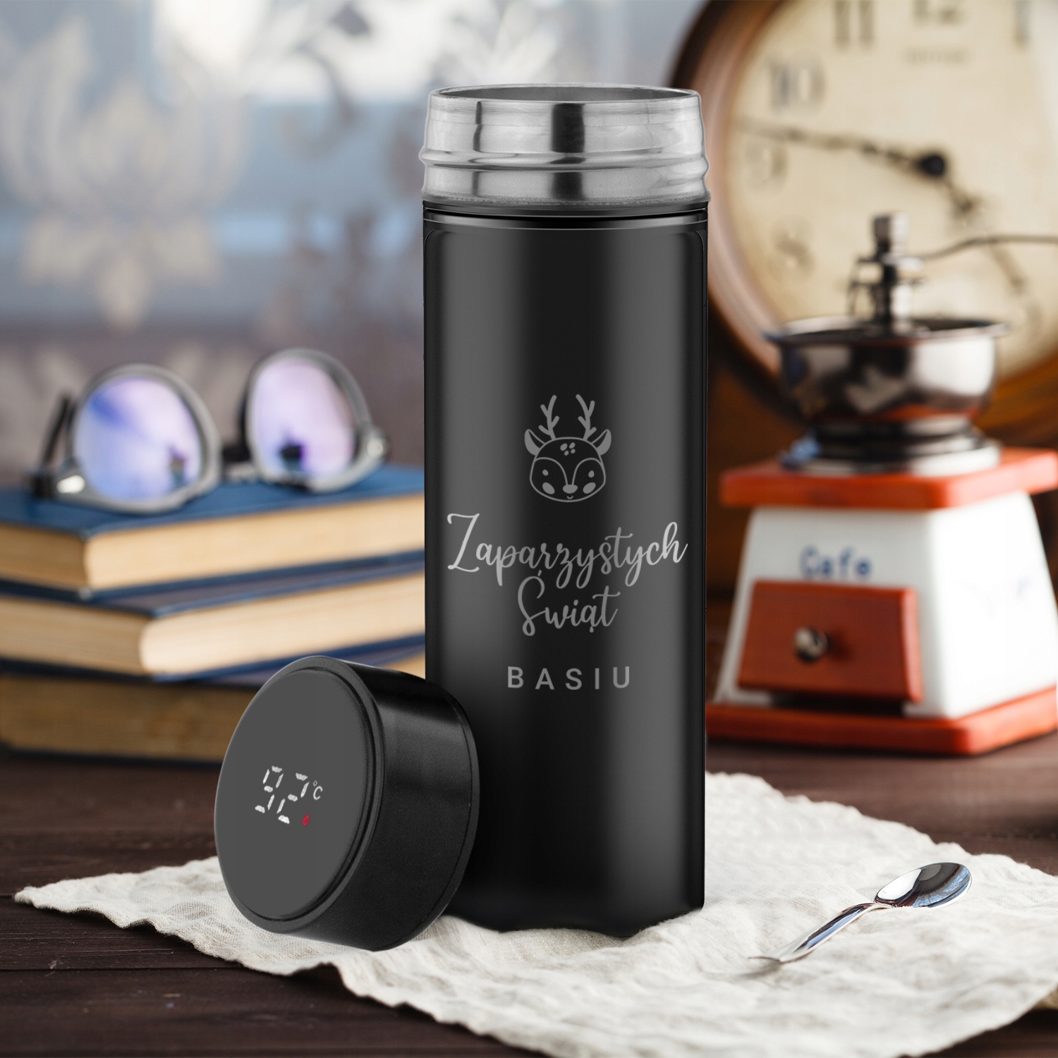 KUBEK termiczny SMART BIDON LCD temperatura GRAWER