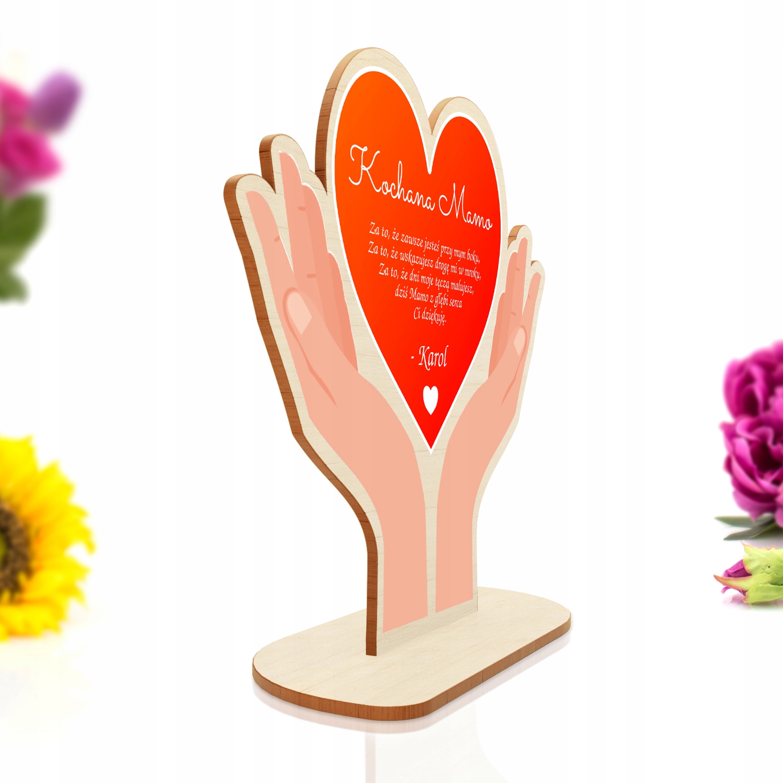 PREZENT NA DZIEŃ MAMY STATUETKA Z TWOIM PODPISEM