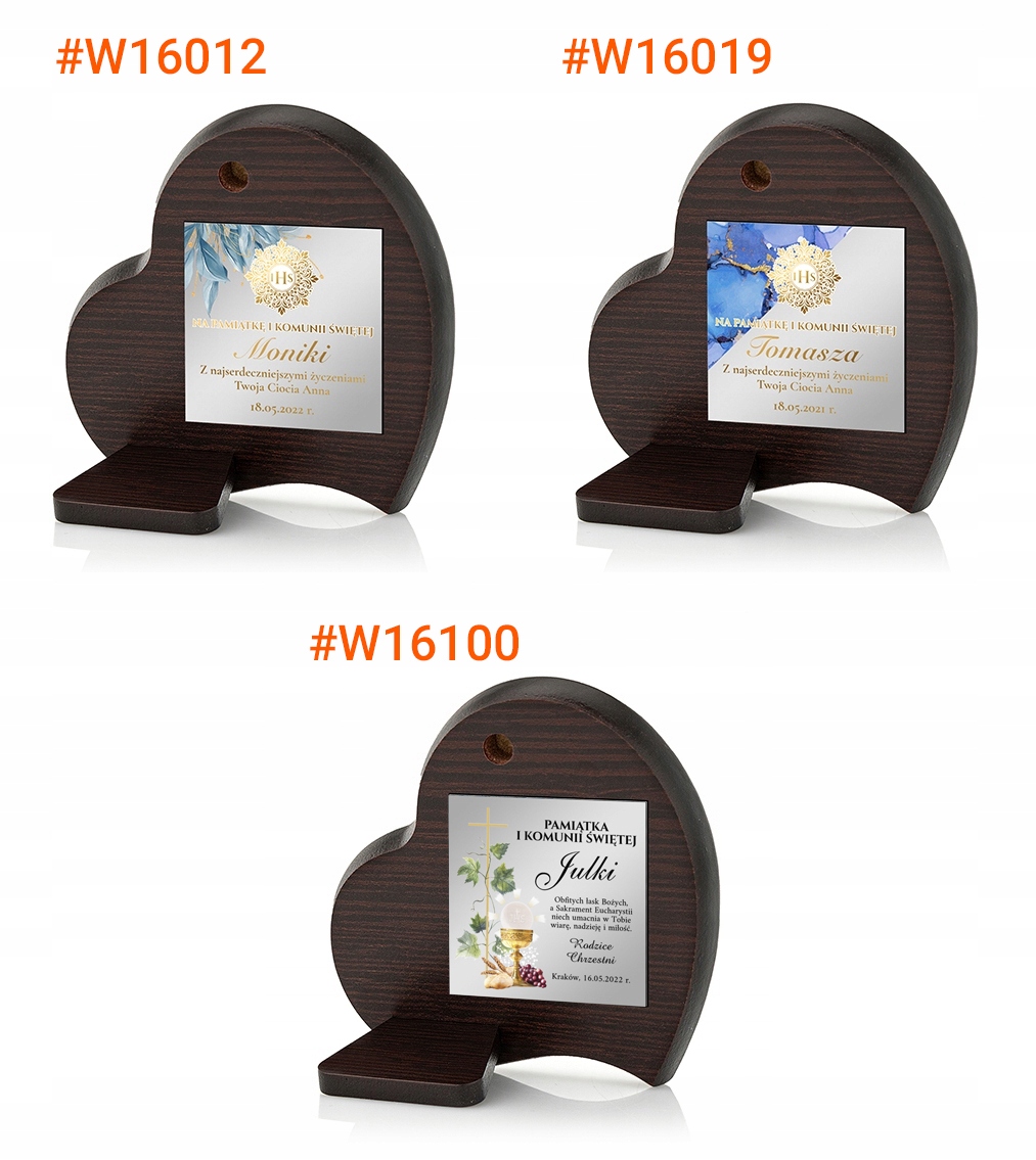 OBRAZEK srebrny pamiątka I KOMUNII GRAWER prezent