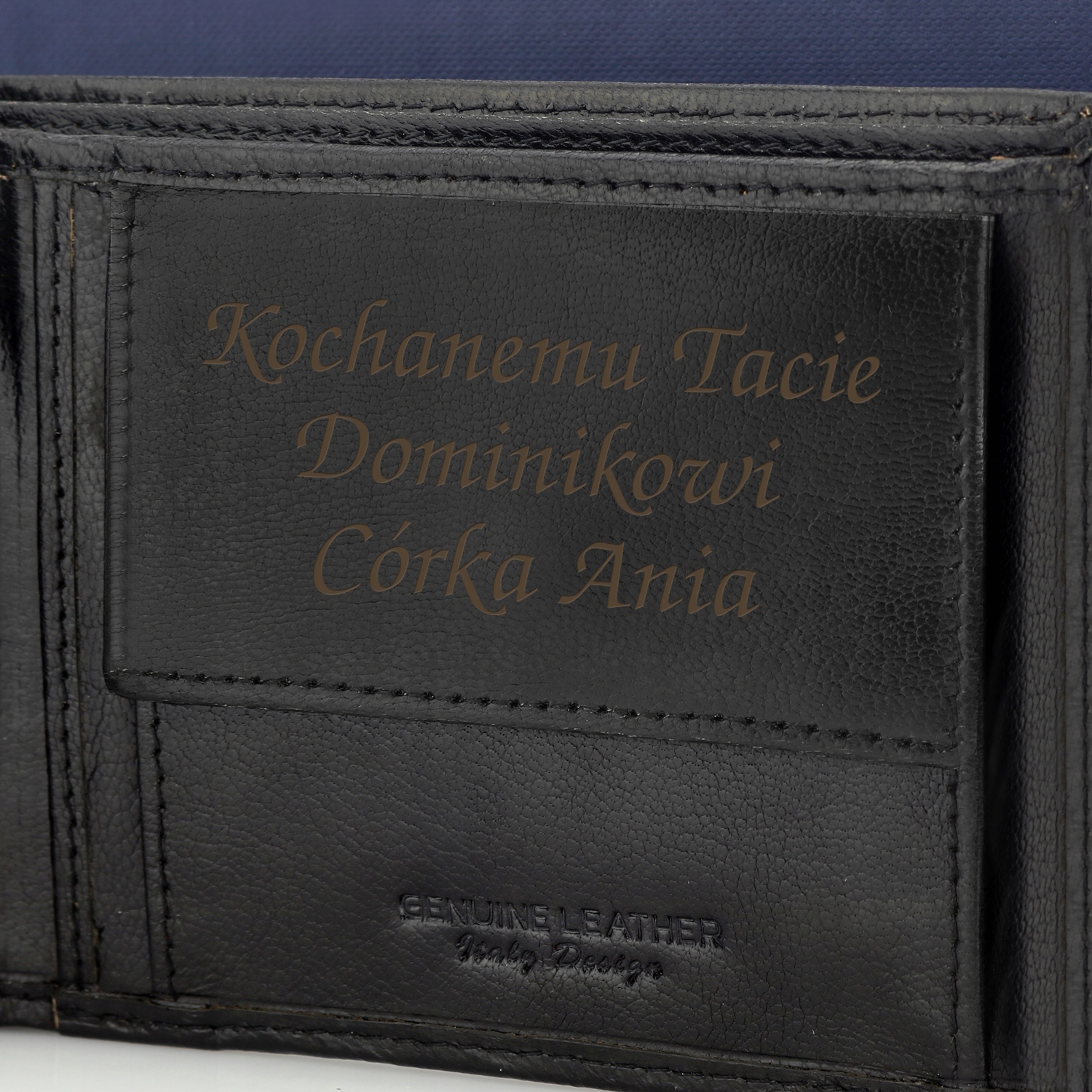 PORTFEL skórzany i PASEK na PREZENT MIKOŁAJKOWY