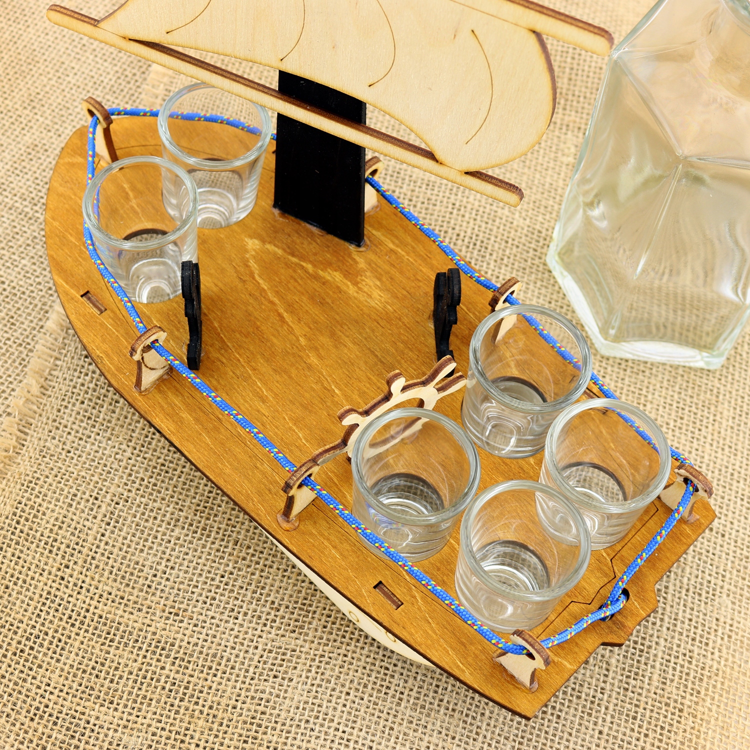 Prezent dla TATY Karafka STATEK MASZTOWIEC grawer NA DZIEŃ OJCA