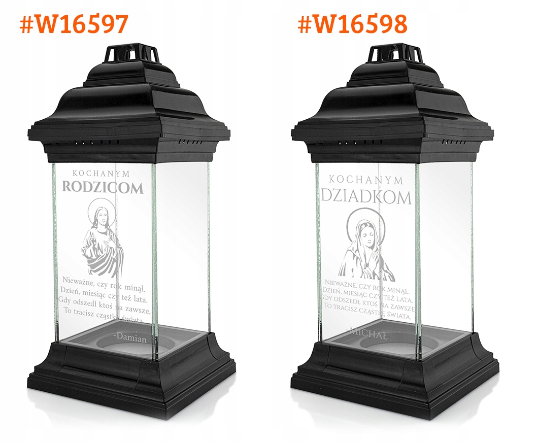 Znicz lampion dla DZIADKA kapliczka z GRAWEREM