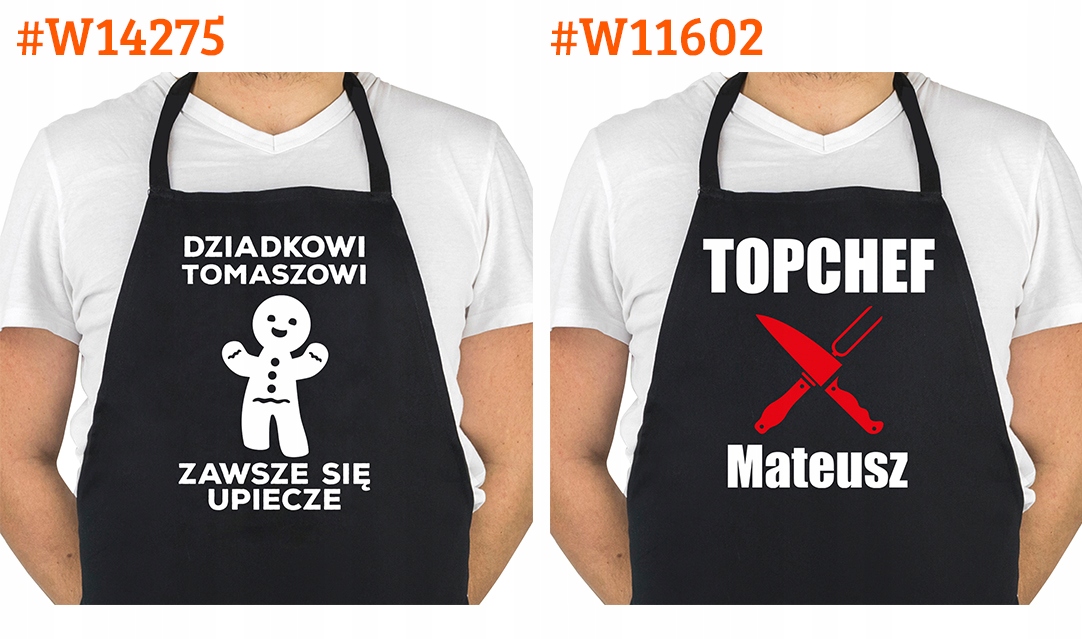 FARTUCH KUCHENNY DLA FACETA PREZENT Z NADRUKIEM