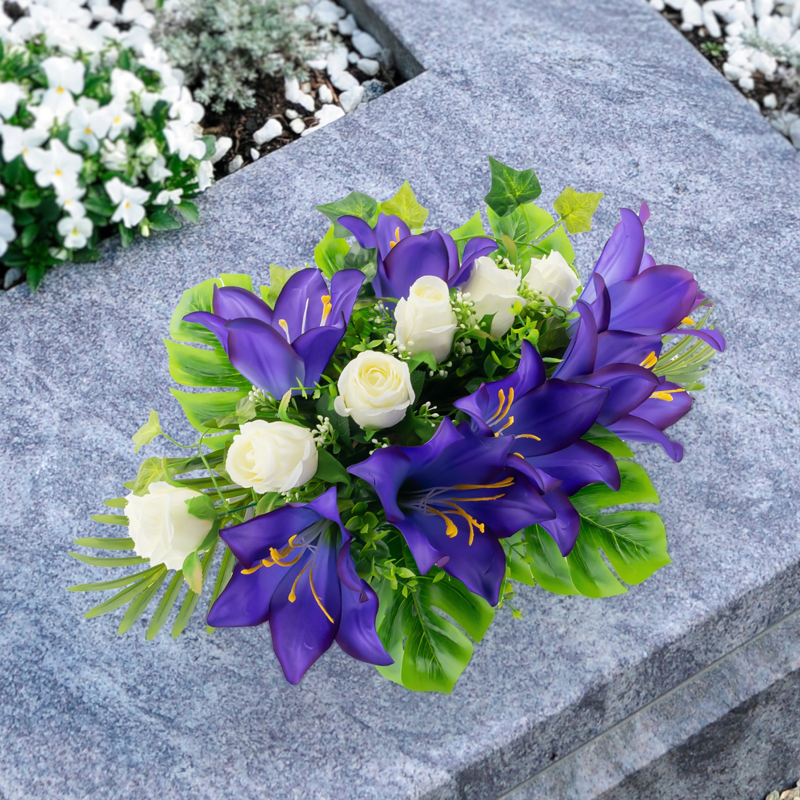 STROIK na GRÓB wiązanka kwiatowa CMENTARZ